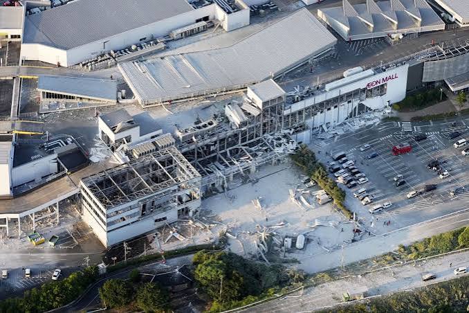 Many trapped in collapsed shopping mall after Japan earthquake